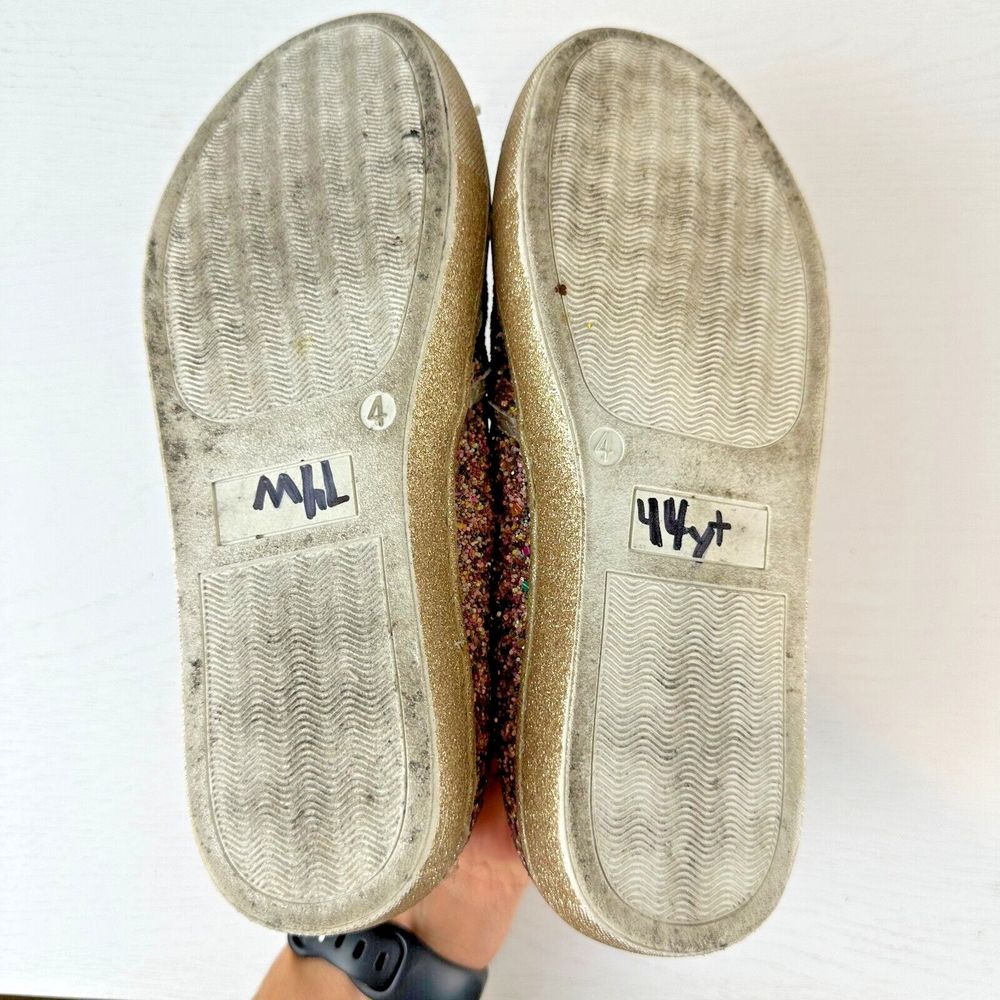 Steve Madden Glittery Kids Sneakers - Gold and Pink - Picture 8 of 8